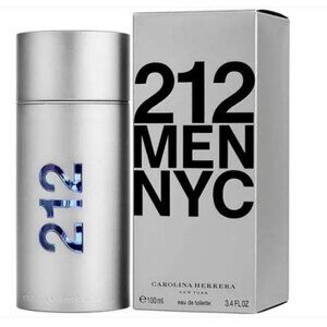 Carolina Herrera 212 Men 3.4 Oz / 100 ml EDT spray New Boxed